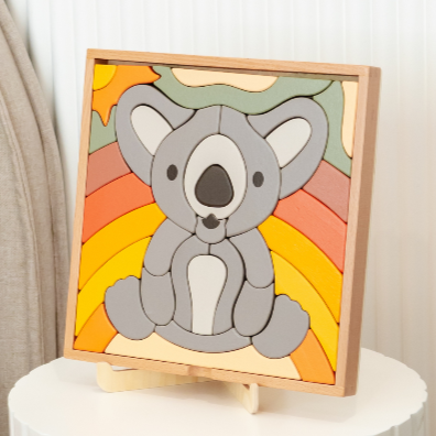 Stellavan & Papa - 3-in-1 Large Block Puzzle, Koala