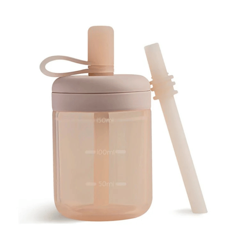 Koukla Baby Silicone Sippy Cup, Blush