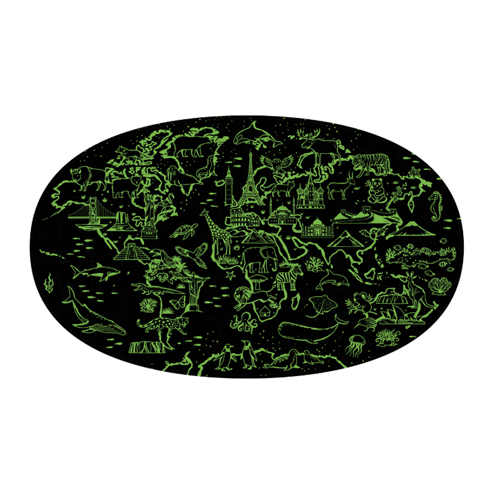 Sassi Glow-in-the-Dark Night and Day Puzzle, Earth
