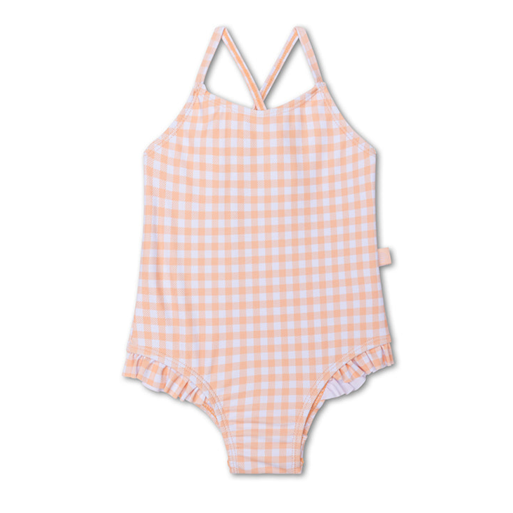 Swim Essentials Girls Bathing Suit, Sunset Grid