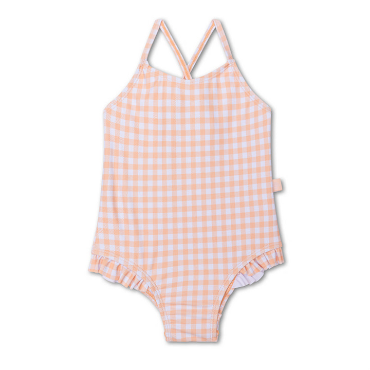 Swim Essentials Girls Bathing Suit, Sunset Grid