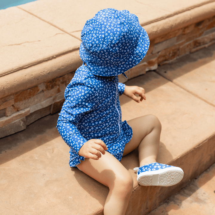 Swim Essentials UV Sunhat, Blue Leopard
