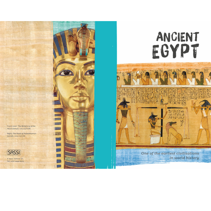 Sassi Puzzle and Book Set - Art Treasures - The Mask of Tutankhamun in Egypt