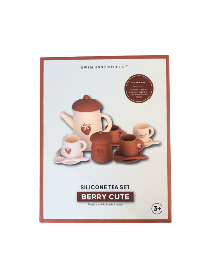 Swim Essentials Silicone Tea Playset - Berry Cute, 14 pcs
