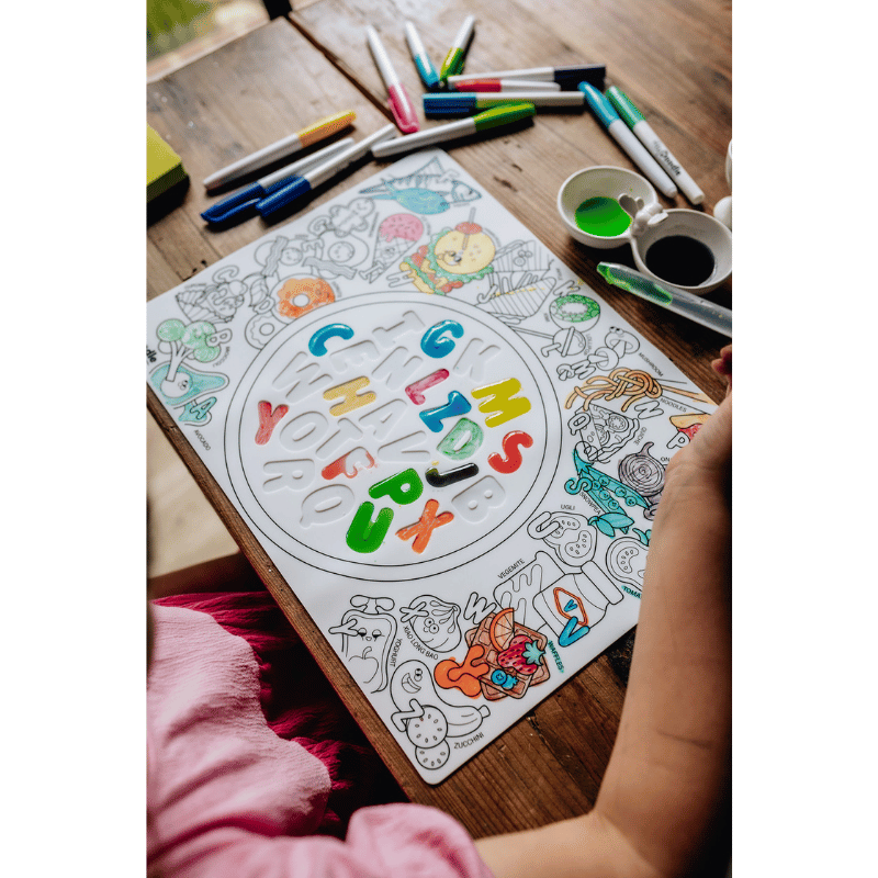 HeyDoodle - Sensory Colouring & Doodle Mat - Alphabet Soup
