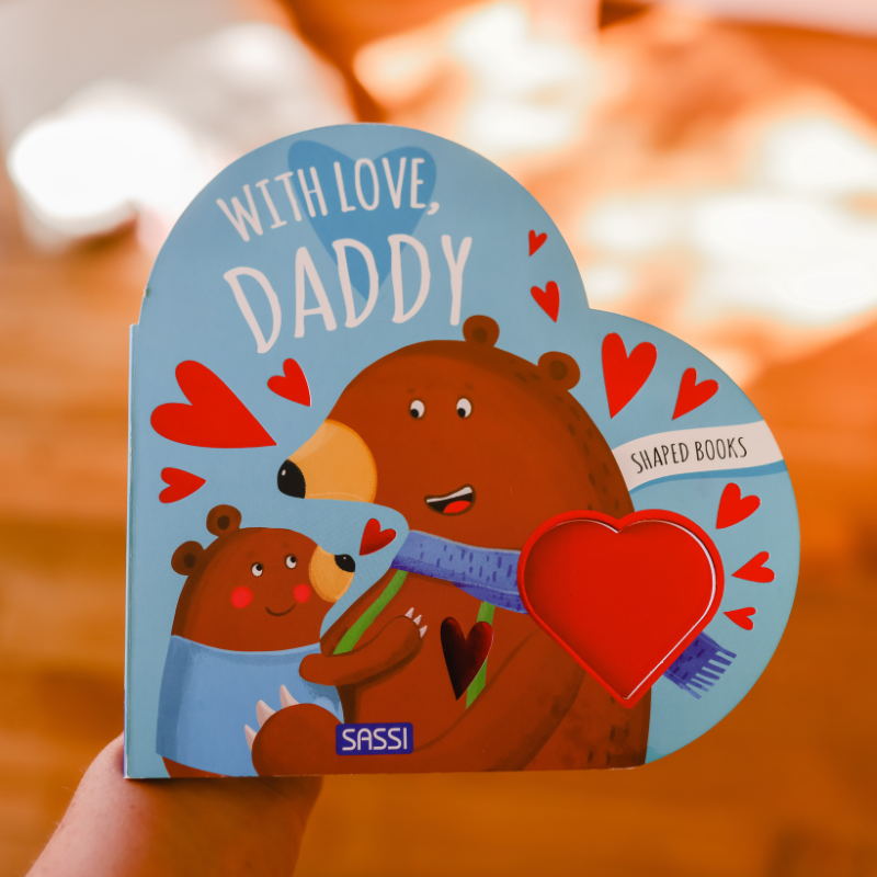 Sassi Shaped Board Book - With Love Daddy