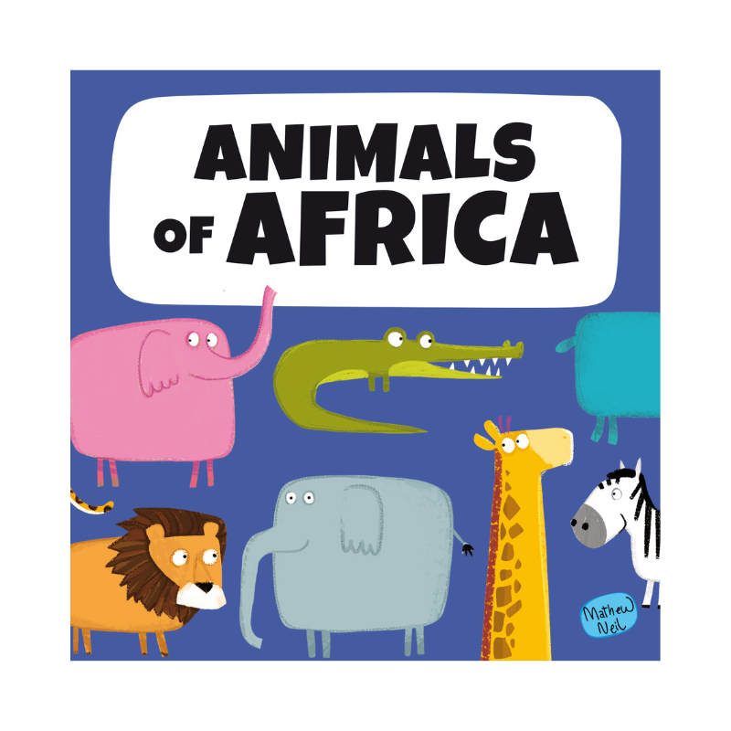Sassi Book and Giant Puzzle - Animals of Africa, 30 pcs