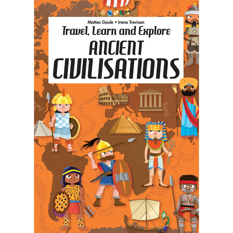 Sassi Travel, Learn and Explore - Puzzle and Book Set - World of Ancient Civilisations, 200 pcs