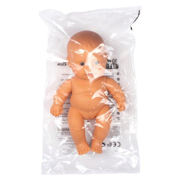Miniland Doll - Anatomically Correct Naked Baby Caucasian Girl, 21 cm