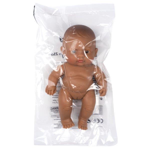 Miniland Doll - Anatomically Correct NakedBaby Doll Hispanic Girl, 21 cm