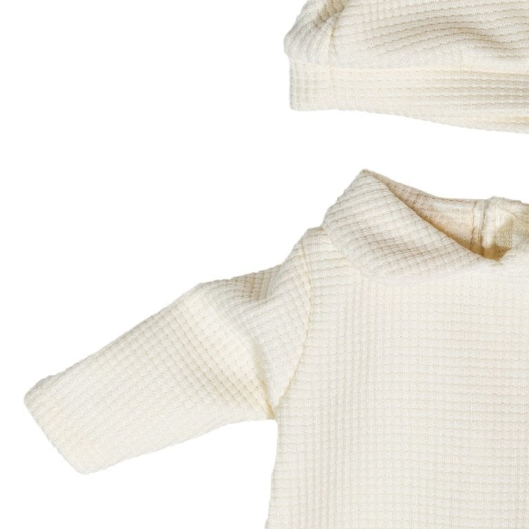 Miniland Doll Clothing - Onesie, Cream, 38 cm