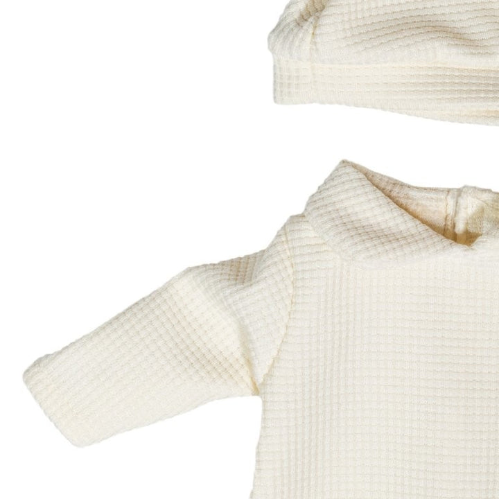 Miniland Doll Clothing - Onesie, Cream, 38 cm