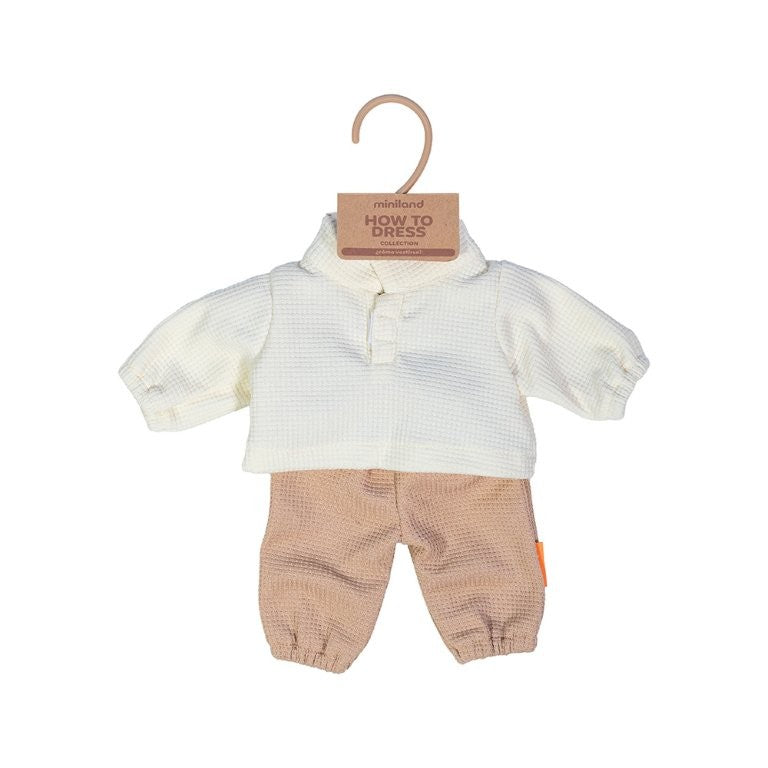 Miniland Doll Clothing - Shirt & Trousers, 38 cm
