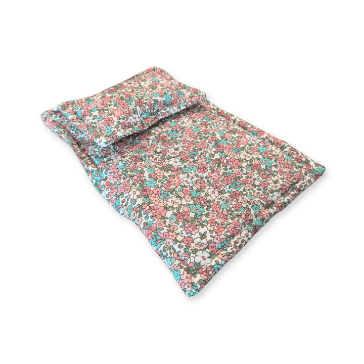 Lola & Bear Doll Bedding Set, Pink Floral