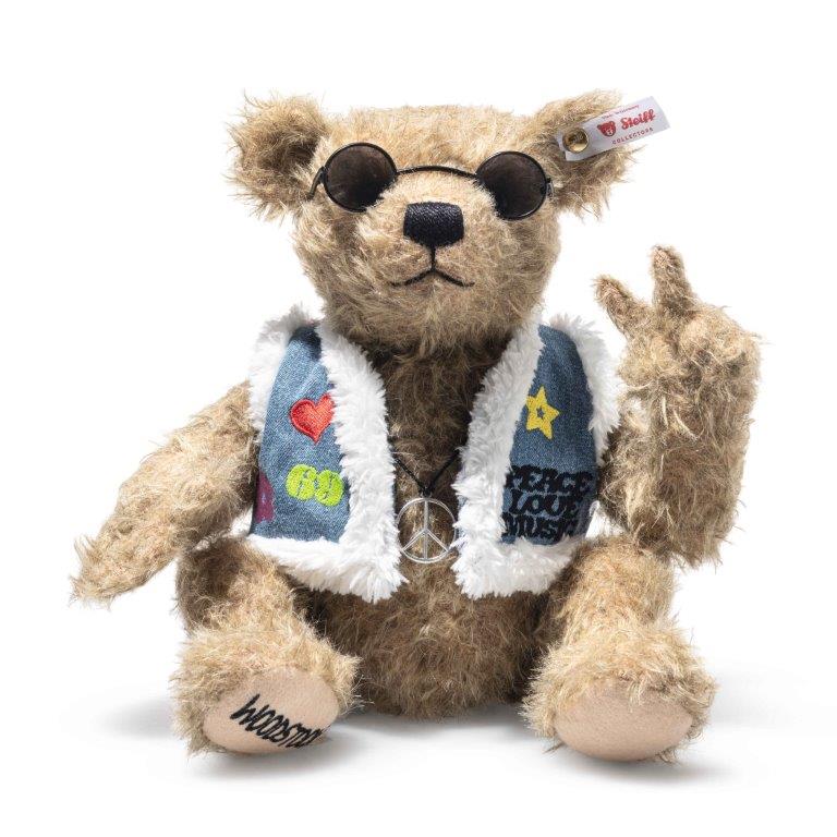 Steiff Rocks Limited Edition Teddy Bear - Woodstock, 32 cm