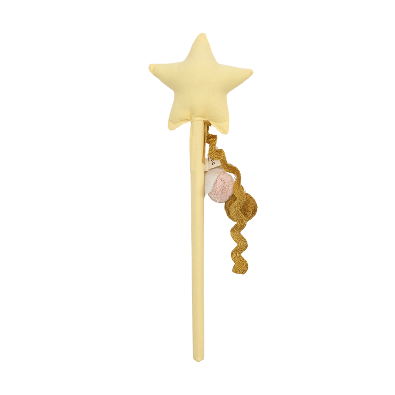 Fabelab Fabric Dress-up - Magic Wand, Yellow & Pink