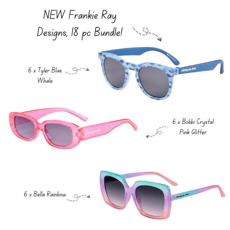Frankie Ray Sunglasses New for 2026 Bundle, 18 pcs
