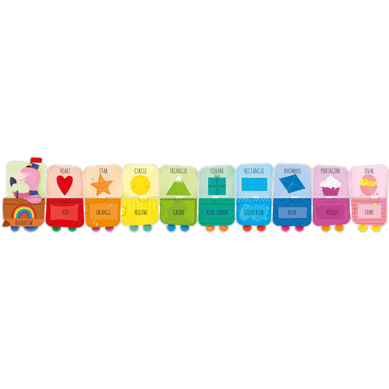 Sassi My First Shapes and Colours STEAM Puzzle & Book Set, 1 metre
