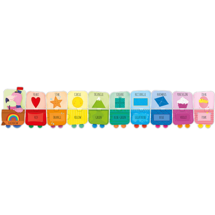 Sassi My First Shapes and Colours STEAM Puzzle & Book Set, 1 metre