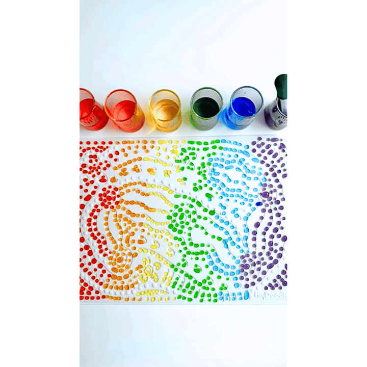 HeyDoodle - Sensory Colouring & Doodle Mat - Whispering Waters