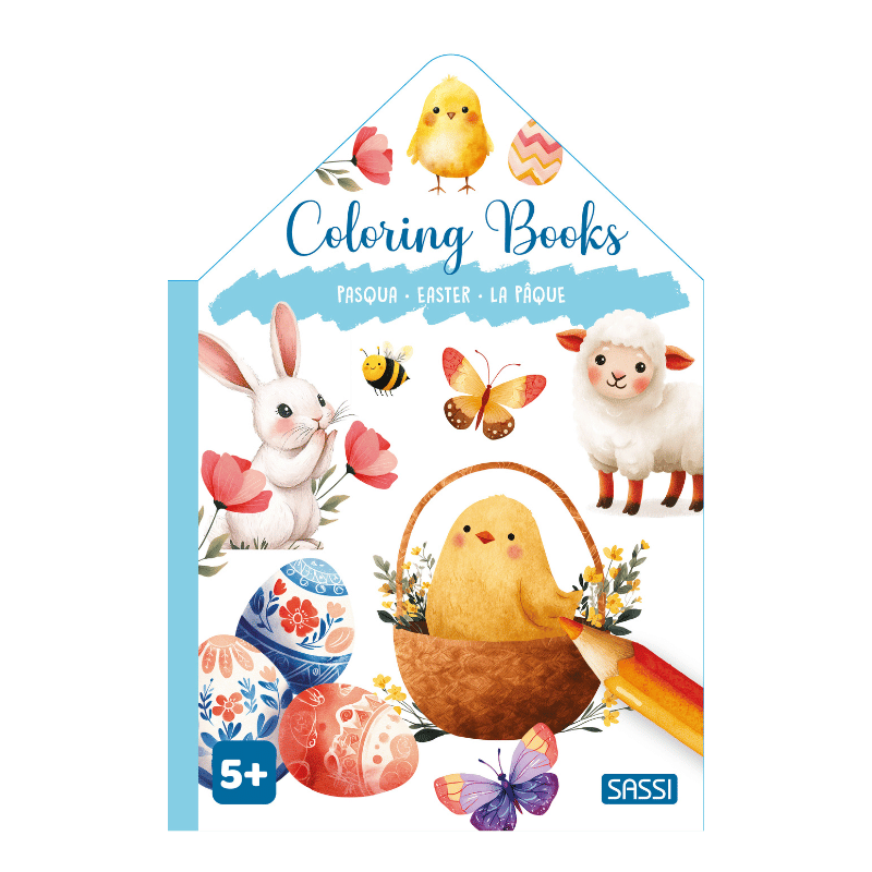 Sassi Colouring Book House - Easter