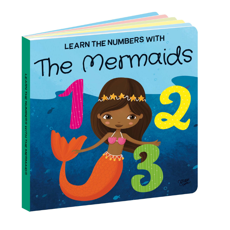 Sassi 3D Puzzle and Book Set - Learn Numbers Mermaids, 40 pcs
