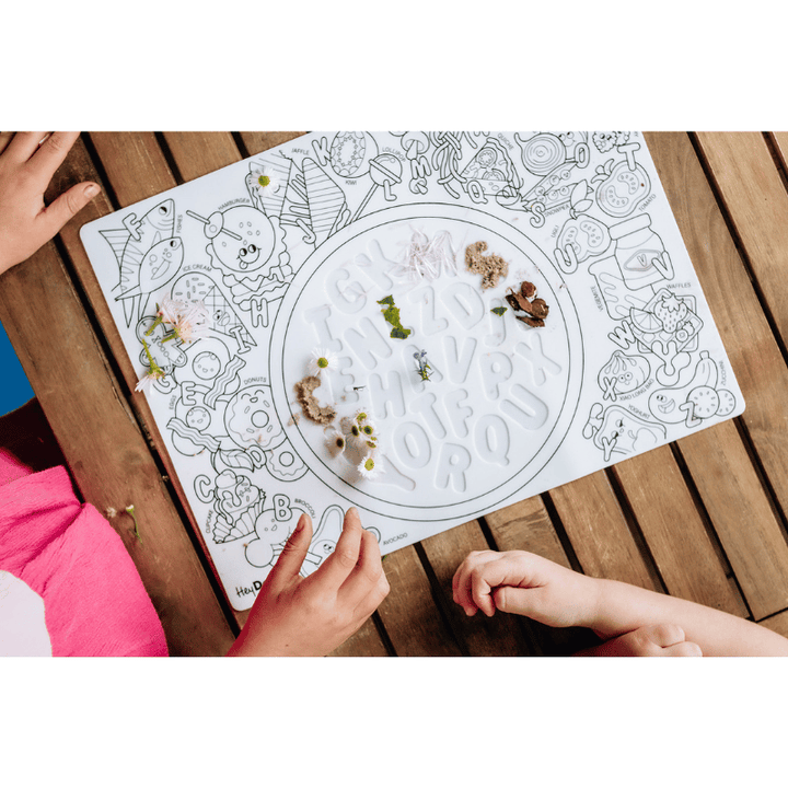 HeyDoodle - Sensory Colouring & Doodle Mat - Alphabet Soup