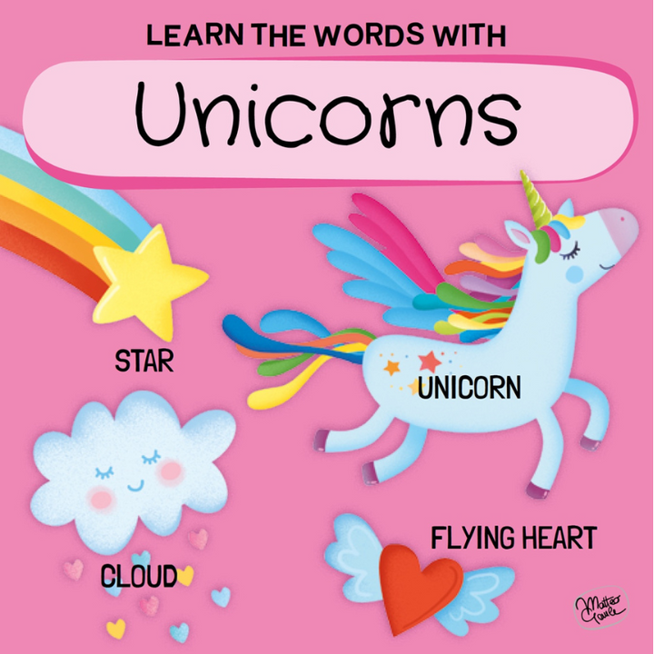 Sassi 3D Puzzle and Book Set - Read and Learn with Unicorns, 40 pcs