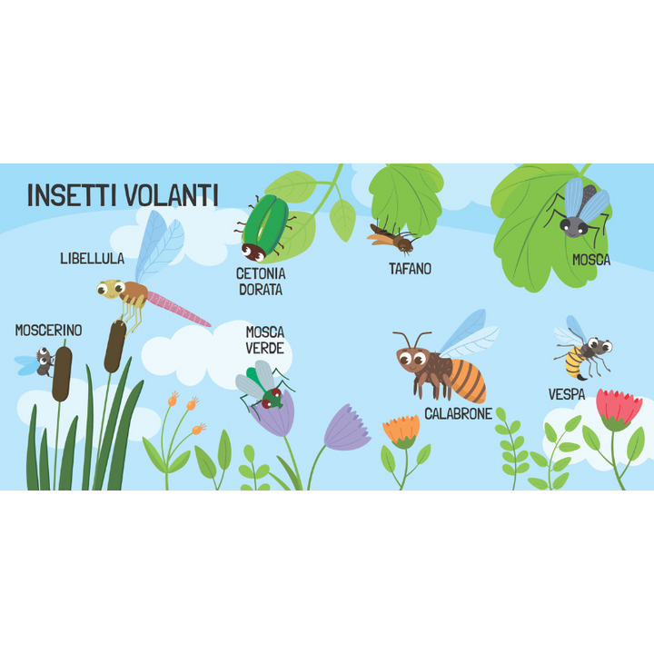 Sassi 3D Puzzle and Book Set - World of Insects, 40 pcs