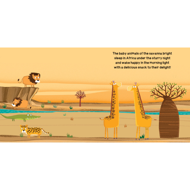 Sassi Book and Giant Puzzle - Animals of Africa, 30 pcs