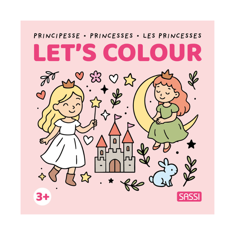 Sassi Colouring Book Square - Princesses
