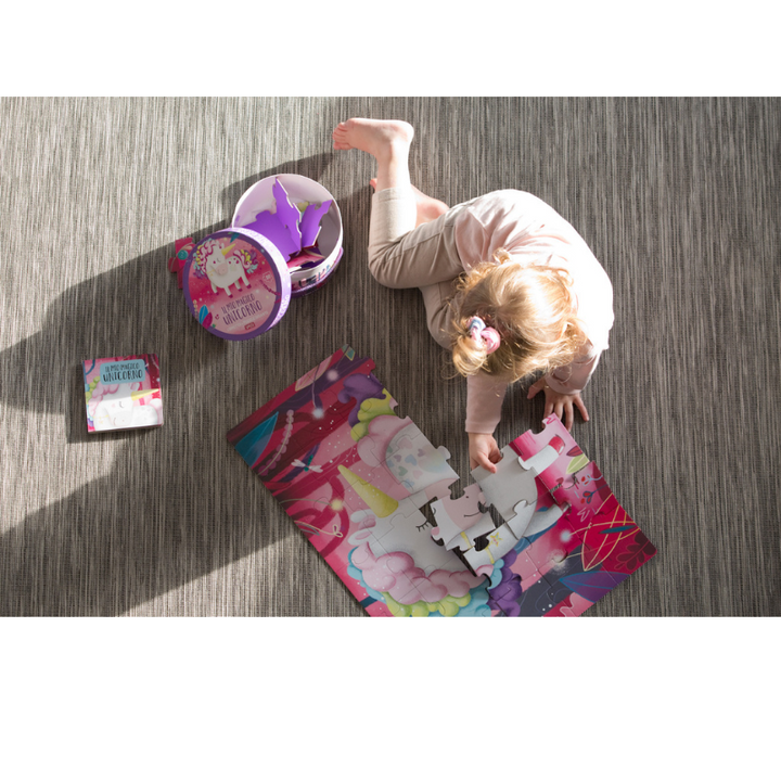 Sassi Book and Giant Puzzle - The Magic Unicorn  30 pcs