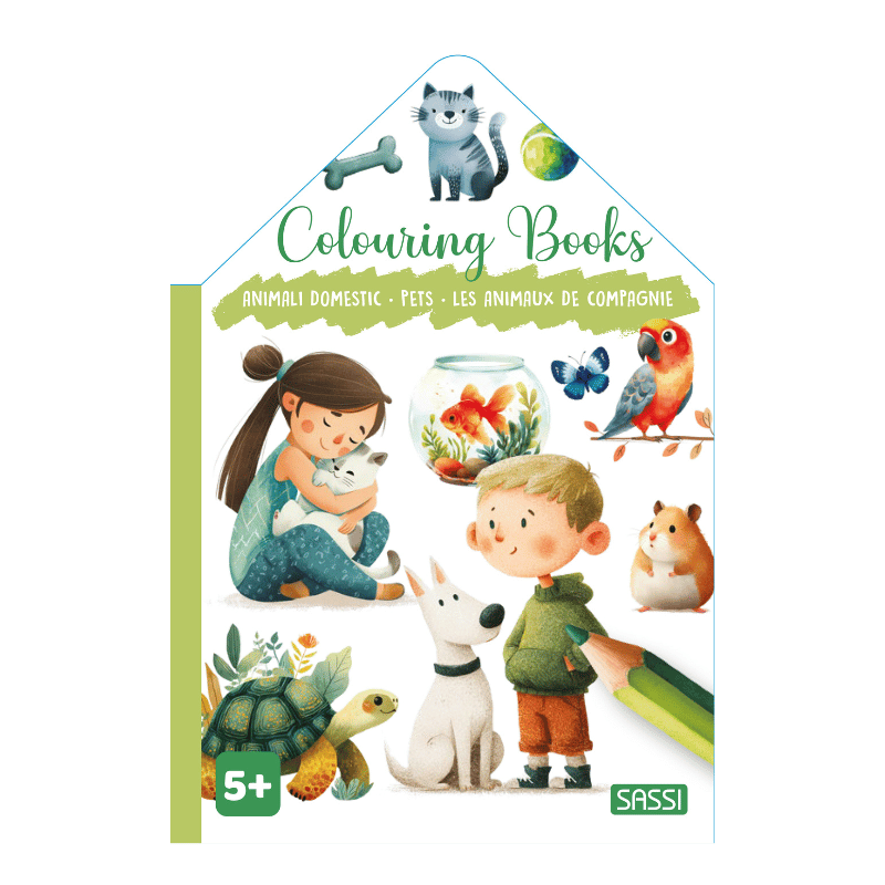 Sassi Colouring Book House - Pets