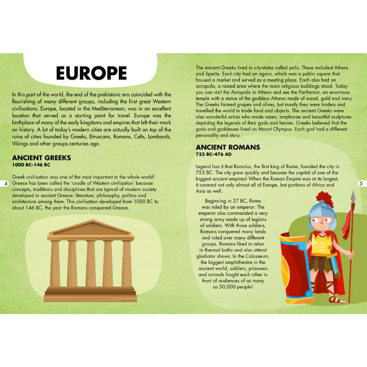 Sassi Travel, Learn and Explore - Puzzle and Book Set - World of Ancient Civilisations, 200 pcs
