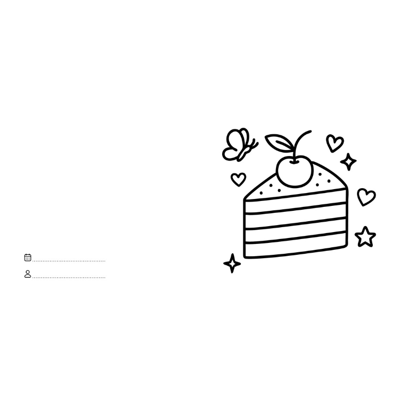 Sassi Colouring Book Square - Food