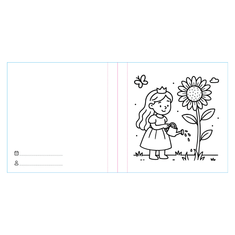 Sassi Colouring Book Square - Princesses
