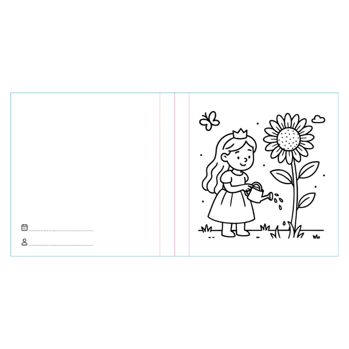 Sassi Colouring Book Square - Princesses