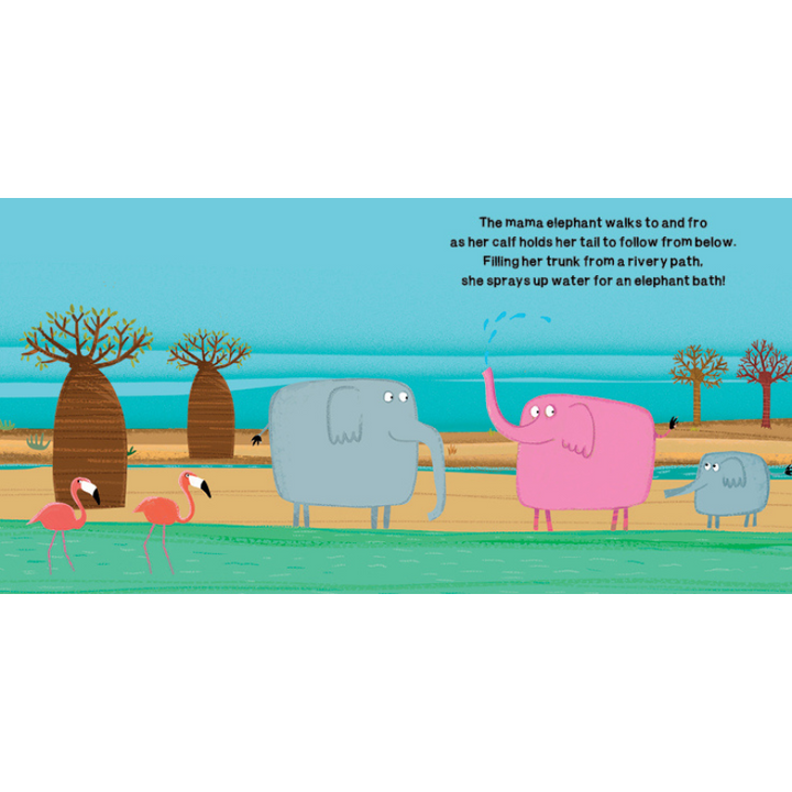 Sassi Book and Giant Puzzle - Animals of Africa, 30 pcs