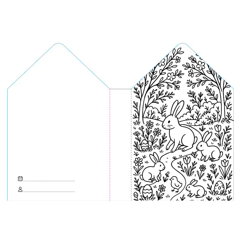 Sassi Colouring Book House - Easter