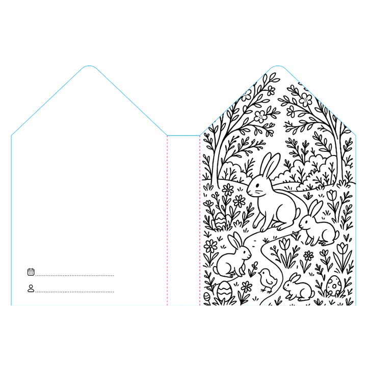 Sassi Colouring Book House - Easter