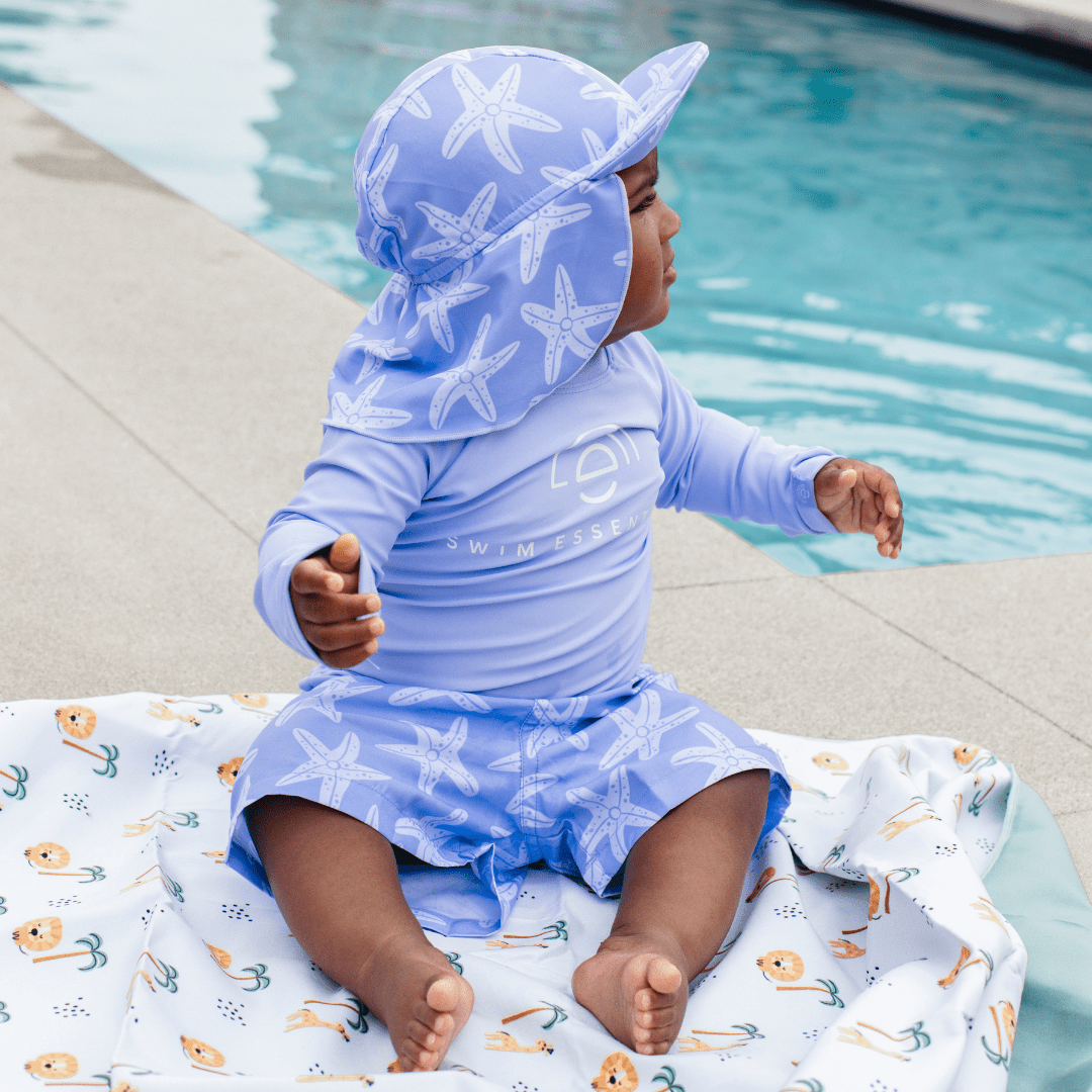 Swim Essentials UV Swim Hat, Lilac Sea Star