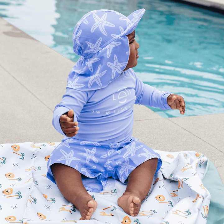 Swim Essentials UV Swim Hat, Lilac Sea Star