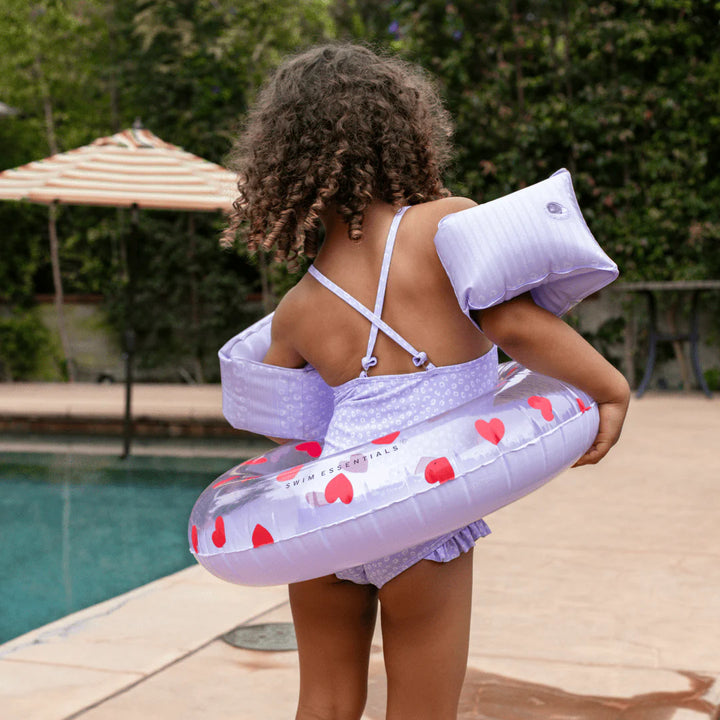 Swim Essentials Inflatable Swim Ring - Sweet Hearts, 55 cm