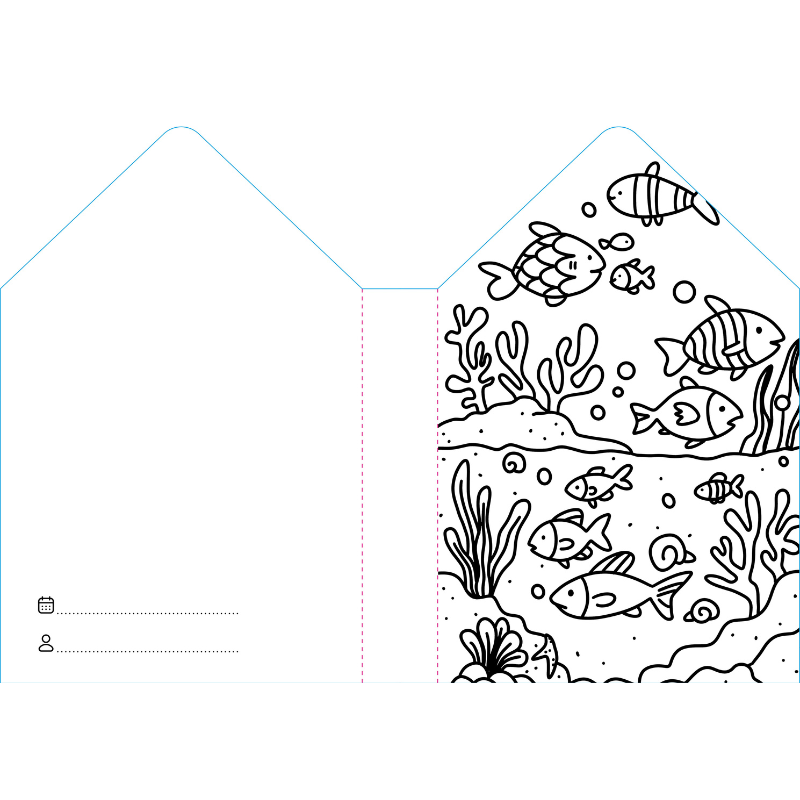 Sassi Colouring Book House - Sea
