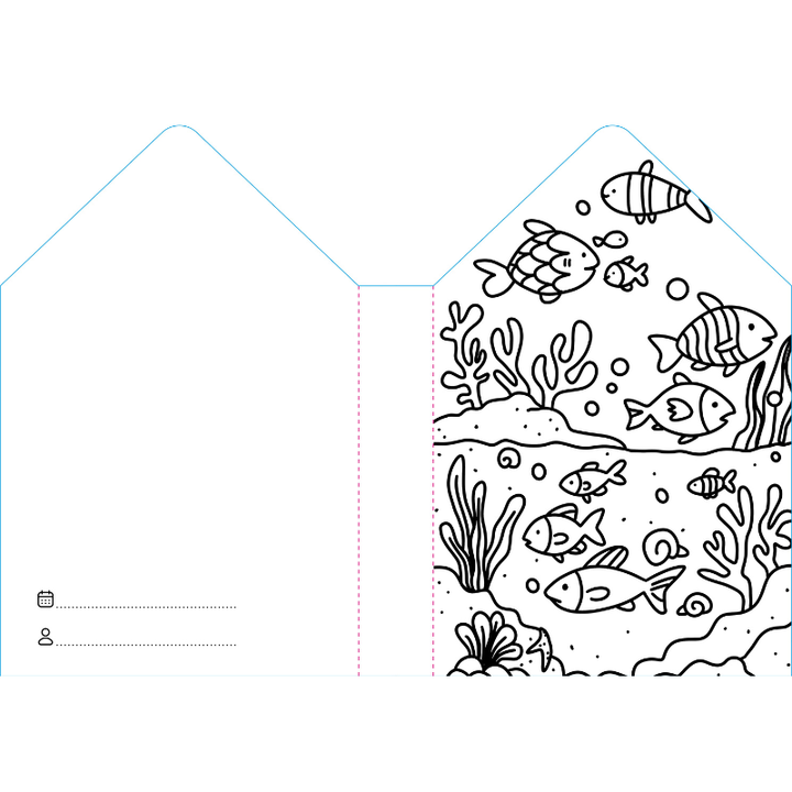 Sassi Colouring Book House - Sea