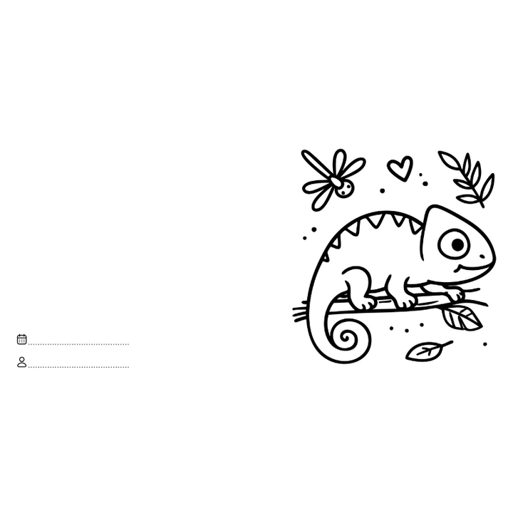 Sassi Colouring Book Square - Jungle Animals
