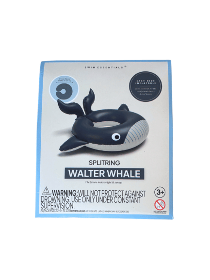 Swim Essentials Inflatable Split Swim Ring - Walter Whale, 55 cm