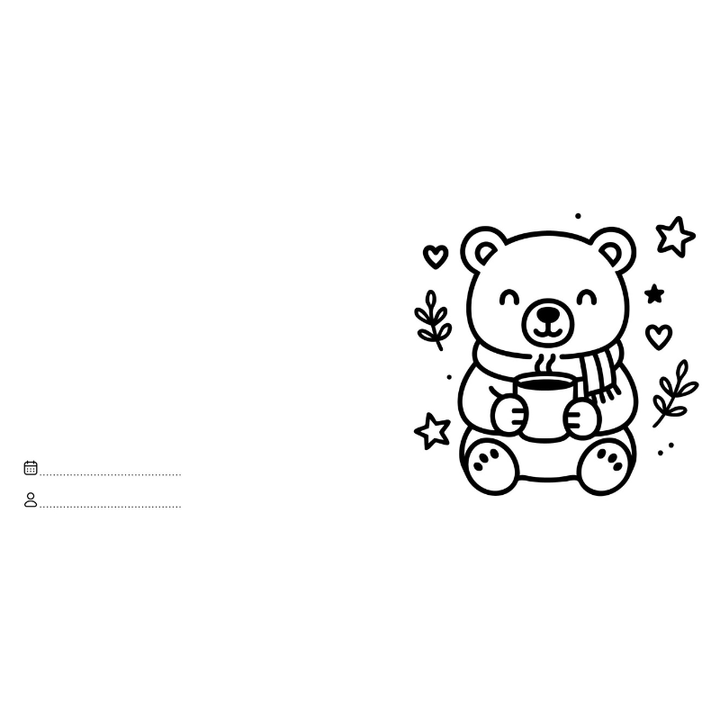 Sassi Colouring Book Square - Christmas