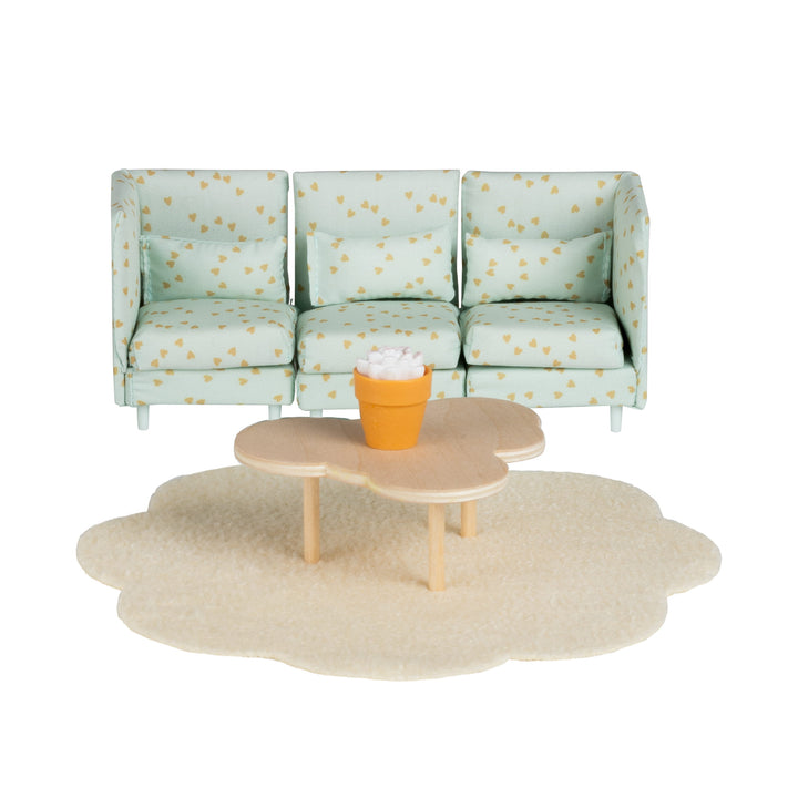 Lundby Doll House Furniture - Modular Lounge & Coffee Table Set