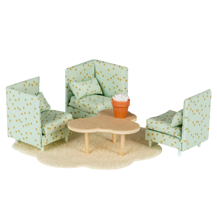 Lundby Doll House Furniture - Modular Lounge & Coffee Table Set